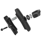 RAM MOUNT HANDLEBAR U-BOLT BASE WITH DOUBLE SOCKET ARM