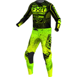 FXR PODIUM MX COMBO 2025 (Black Hivis Lime)