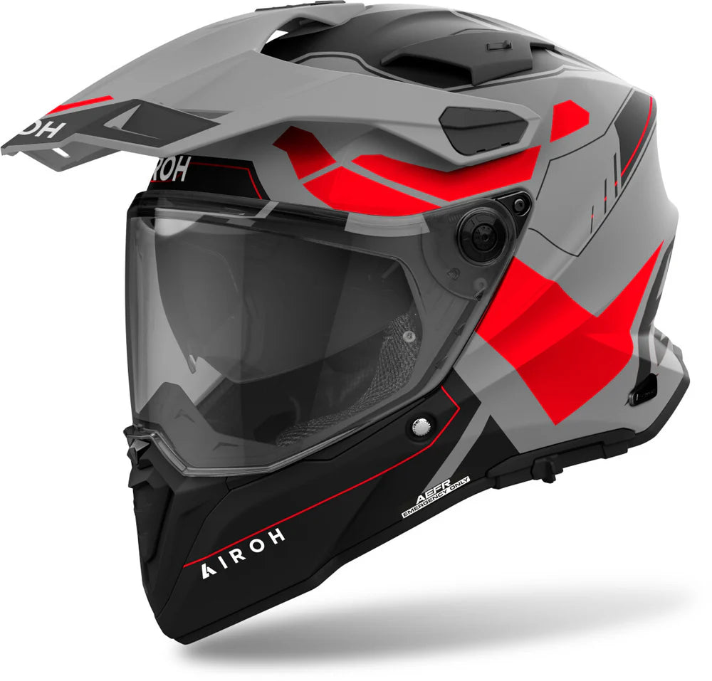 AIROH COMMANDER 2 REVEAL RED FLO MATT HELMET