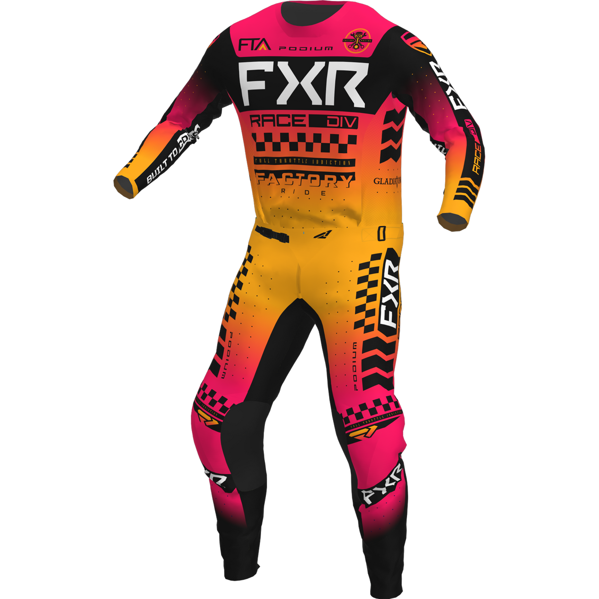 FXR PODIUM GLADIATOR MX COMBO KIT (MANGO)